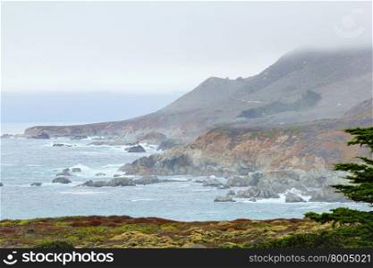 beautiful scenic from Big Sur, Highway 1, California, USA