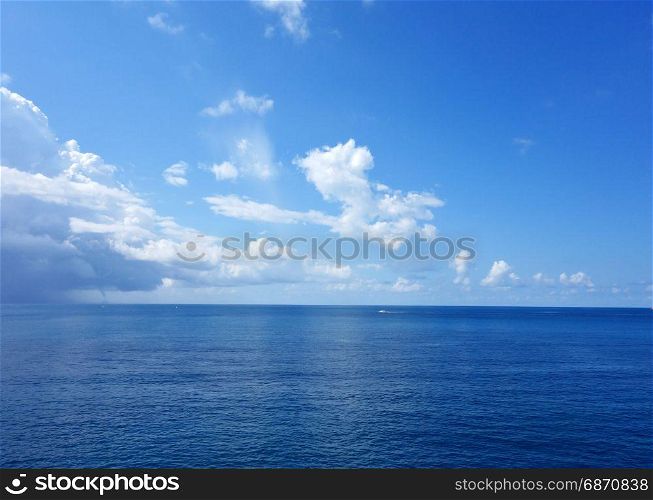 beautiful sea and blue sky