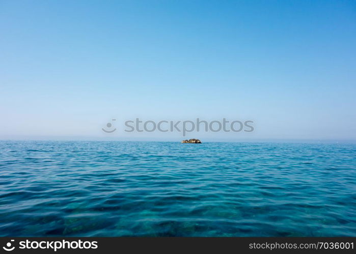 beautiful sea and blue sky