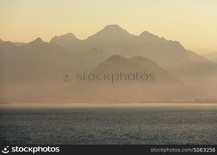 Beautiful sea coast in Turkey