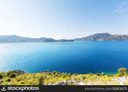 Beautiful sea coast in Turkey