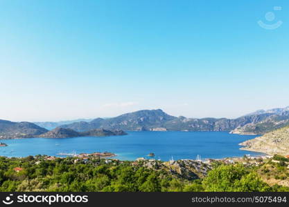 Beautiful sea coast in Turkey