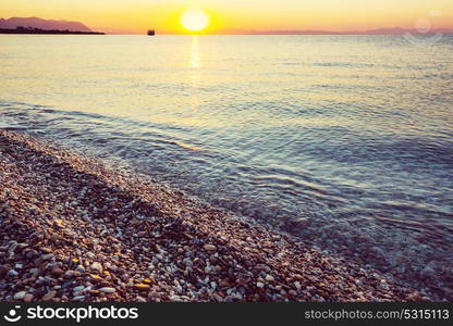 Beautiful sea coast in Turkey