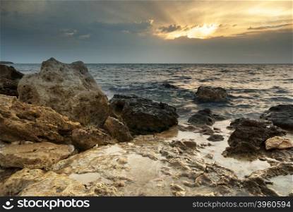 Beautiful sea landscape. Composition of nature.