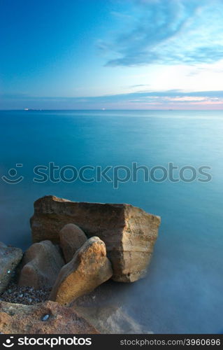 Beautiful sea landscape. Composition of nature.