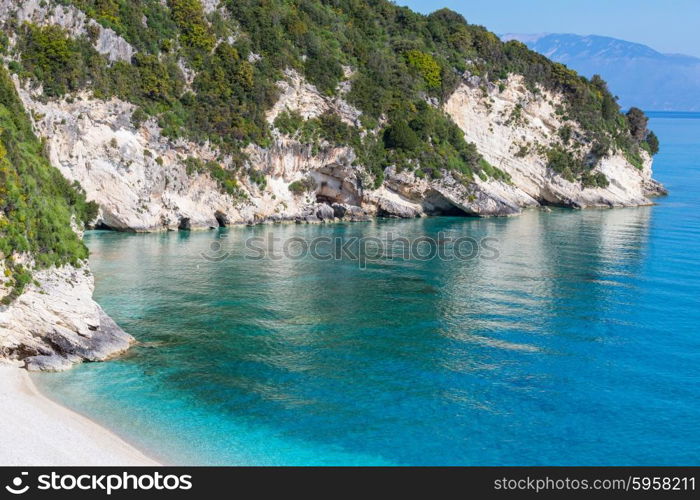 Beautiful sea landscapes on Zakynthos Island in Greece