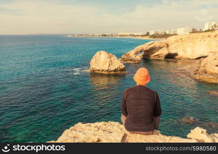 Beautiful sea shore in Cyprus