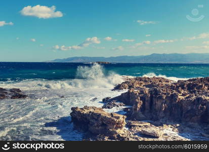 Beautiful sea shore in Cyprus