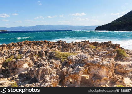 Beautiful sea shore in Cyprus