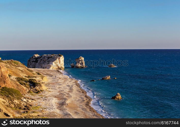 Beautiful sea shore in Cyprus