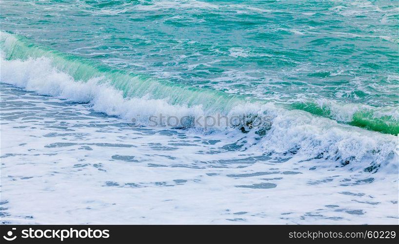 Beautiful sea wave. ocean water background