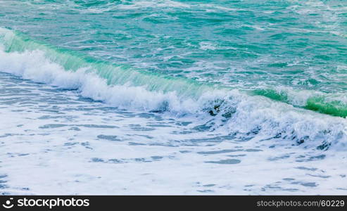 Beautiful sea wave. ocean water background