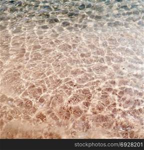Beautiful sea wave on a sandy beach