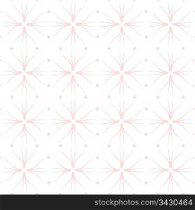 Beautiful seamless background of floral and dots pattern