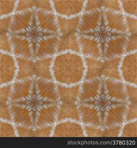 Beautiful seamless pattern made from deer skin