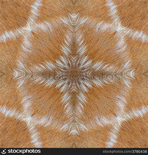 Beautiful seamless pattern made from deer skin