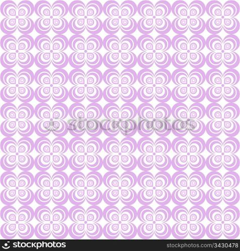 Beautiful seamless pattern with abstract floral and polka dots