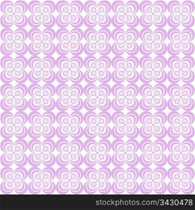 Beautiful seamless pattern with abstract floral and polka dots