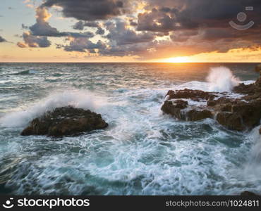 Beautiful seascape.Composition of nature.