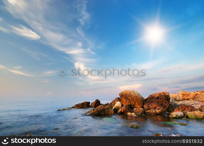 Beautiful seascape. Composition of nature.