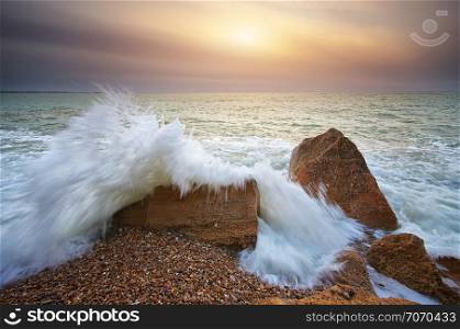 Beautiful seascape. Composition of nature.