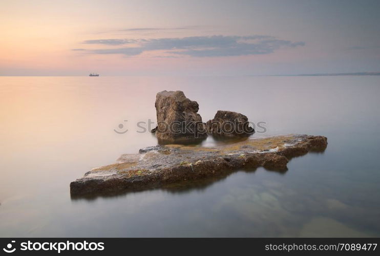 Beautiful seascape. Composition of nature.