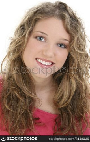 Beautiful Sixteen Year Old Teen Girl. Great teeth and smile.