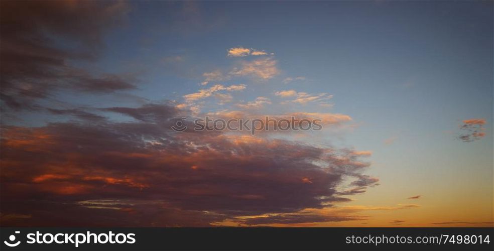 Beautiful sky and clouds before sunrise