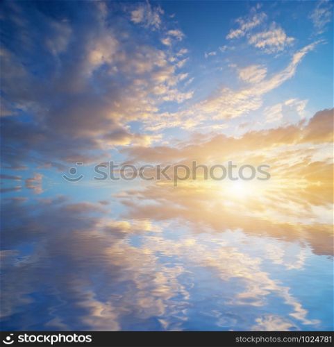 Beautiful sky background. Composition of nature.
