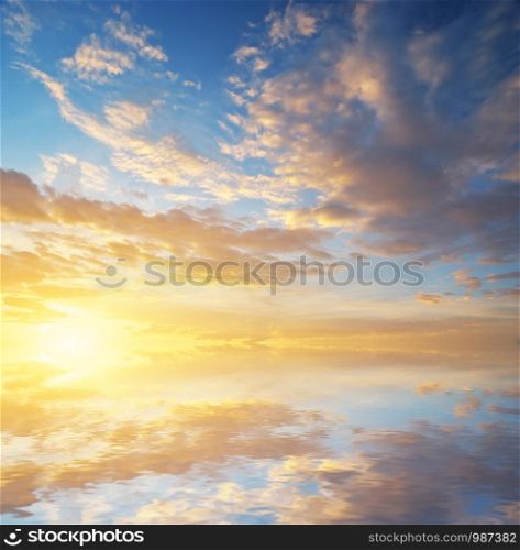 Beautiful sky background. Composition of nature.