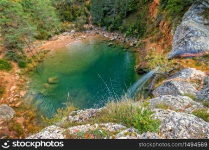 Beautiful small lake in Spain (Campdevanol)