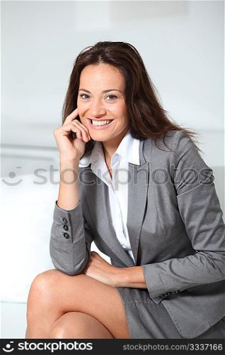 Beautiful smiling businesswoman