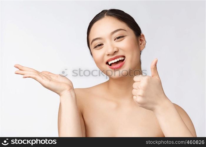 Beautiful smiling woman isolated on white background. Closeup lady portrait looking happy. Beautiful smiling woman isolated on white background. Closeup lady portrait looking happy.