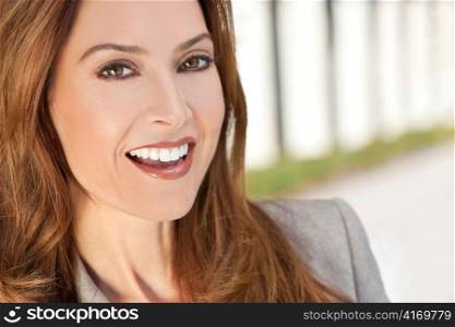 Beautiful Smiling Woman or Businesswoman In Her Thirties