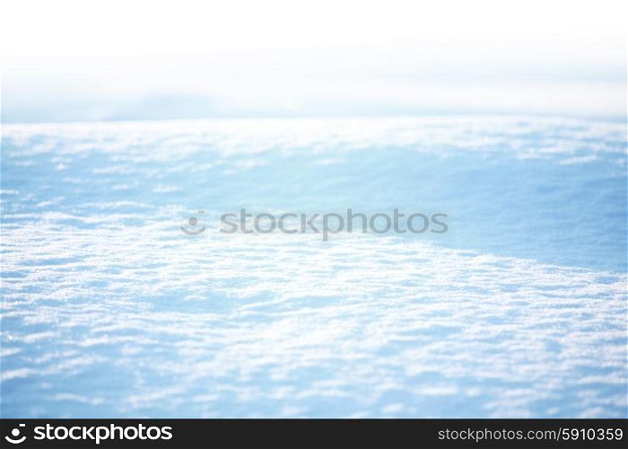 Beautiful snow background in morning sunlight. Snow background