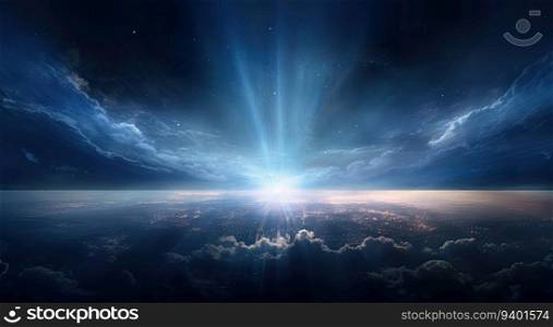 Beautiful space background with nebula and stars. 3d rendering