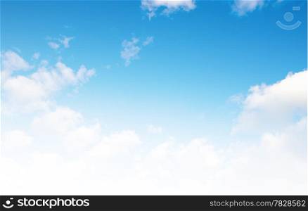 beautiful sparse clouds in the blue sky