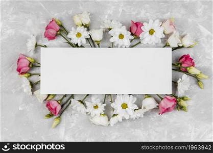 beautiful spring flowers composition with empty frame. High resolution photo. beautiful spring flowers composition with empty frame. High quality photo