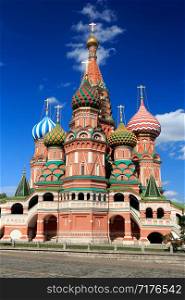 Beautiful St. Basil&rsquo;s Cathedral on Red Square is Moscow&rsquo;s most famous landmark.