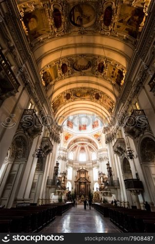Beautiful St. Rupert cathedral at Salzburg, Austria