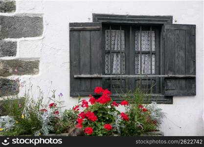 Beautiful stone houses in Spain Pyrenees villages