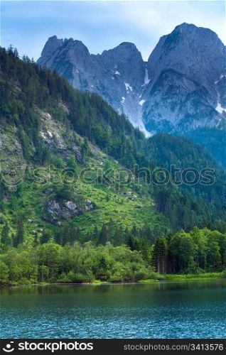 Beautiful summer Alpine lake Gosausee view (Austria)