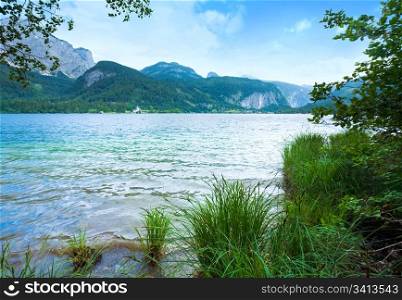 Beautiful summer Alpine lake Grundlsee view (Austria)