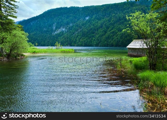 Beautiful summer Alpine lake Toplitzsee view (Austria)