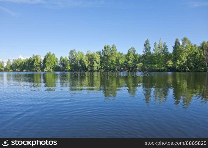 beautiful summer lake