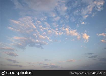Beautiful Summer sunset sky for use as background