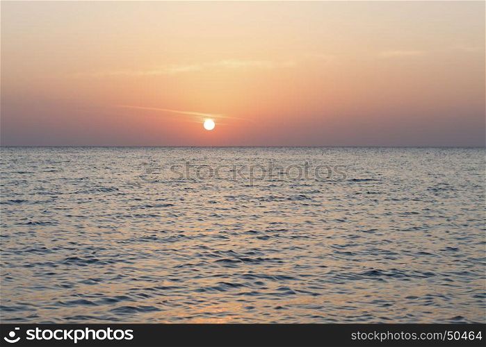 Beautiful sunrise at Red sea, Egypt