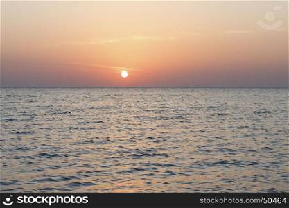 Beautiful sunrise at Red sea, Egypt