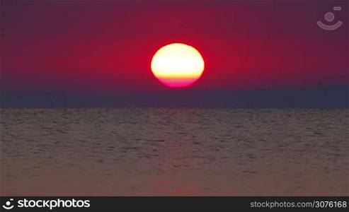 Beautiful sunrise over the lake Balaton of Hungary