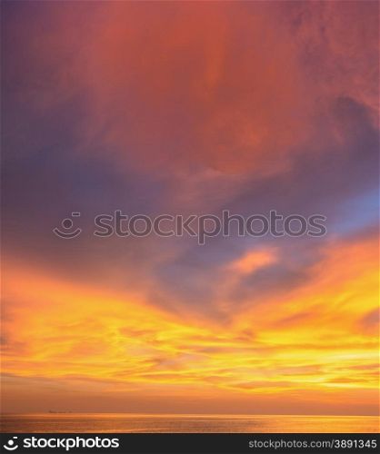 Beautiful Sunset at Andaman sea Krabi Phiket Thailand